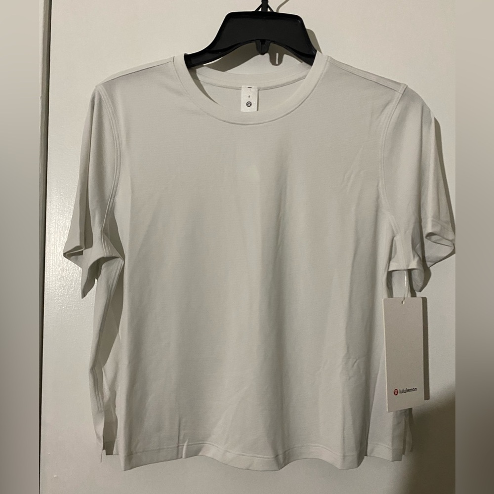 Lululemon Ultralight Waist-Length T-Shirt in Light Vapor